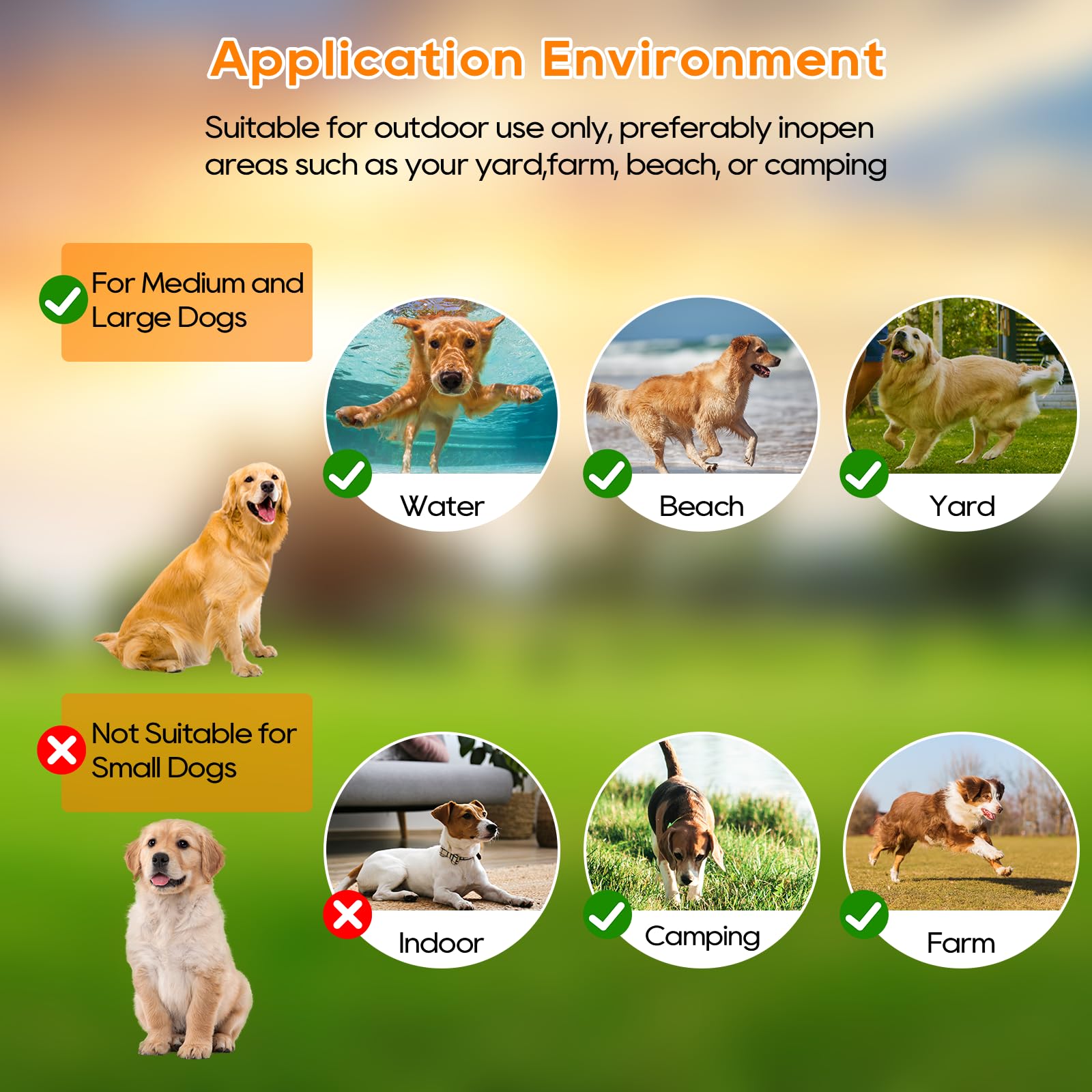 Collier GPS Anti-Fugue pour Chien Extérieur, IPX7 Étanche, Clôture Électrique sans Fil avec Nouvelle Puce GPS Intelligente, Rayon Jusqu'à 1000m