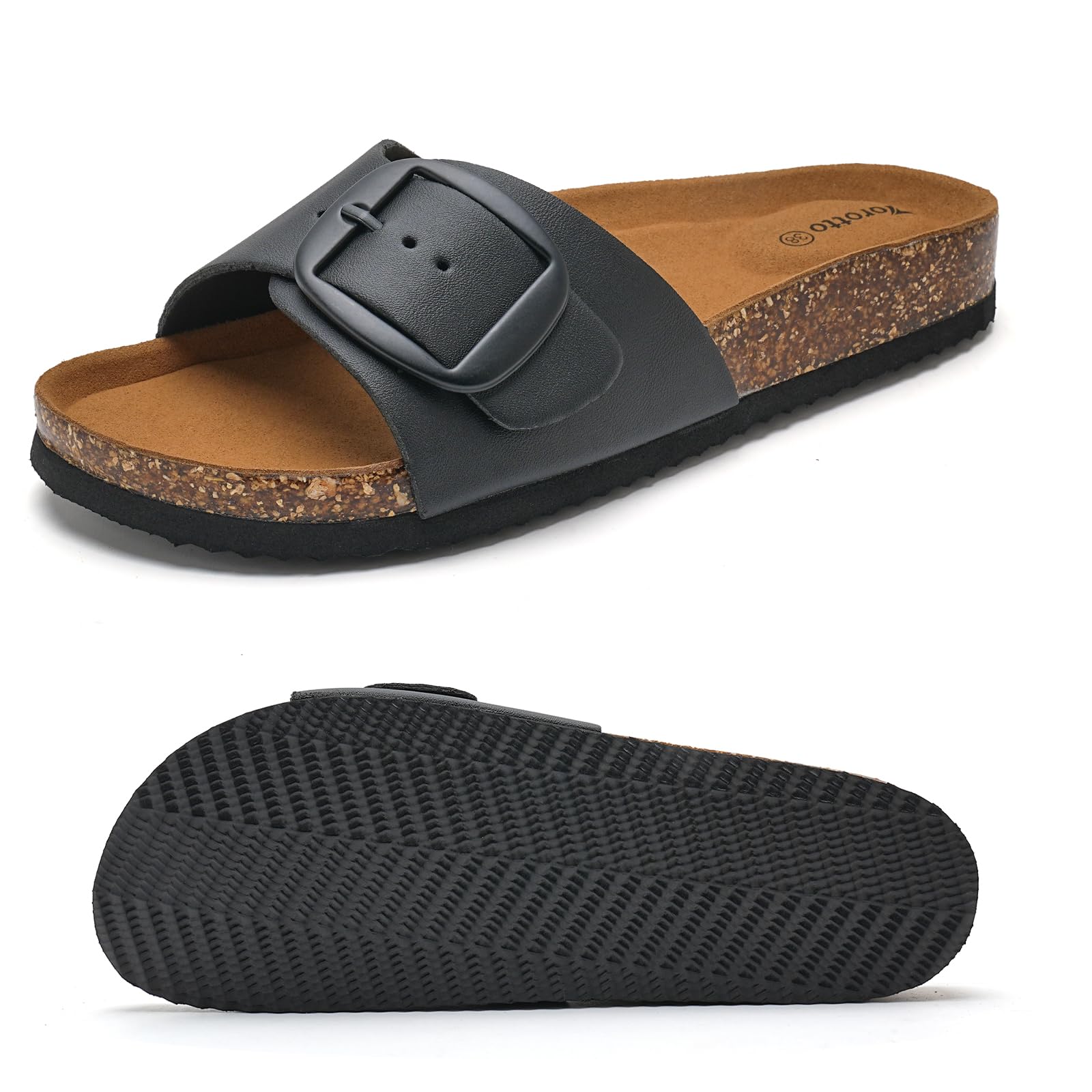 Torotto Damen Sandalen Pantoletten Bequeme Verstellbare Schnalle