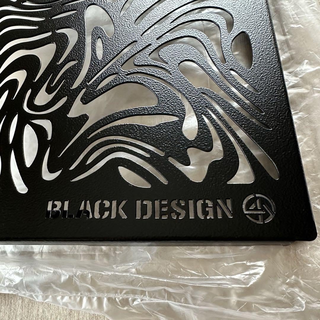 BLACK DESIGN アイアンプレートBKRYU墨流 & ツリー2枚セット BLACK DESIGN アイアンプレートBKRYU墨流 & ツリー2枚セット