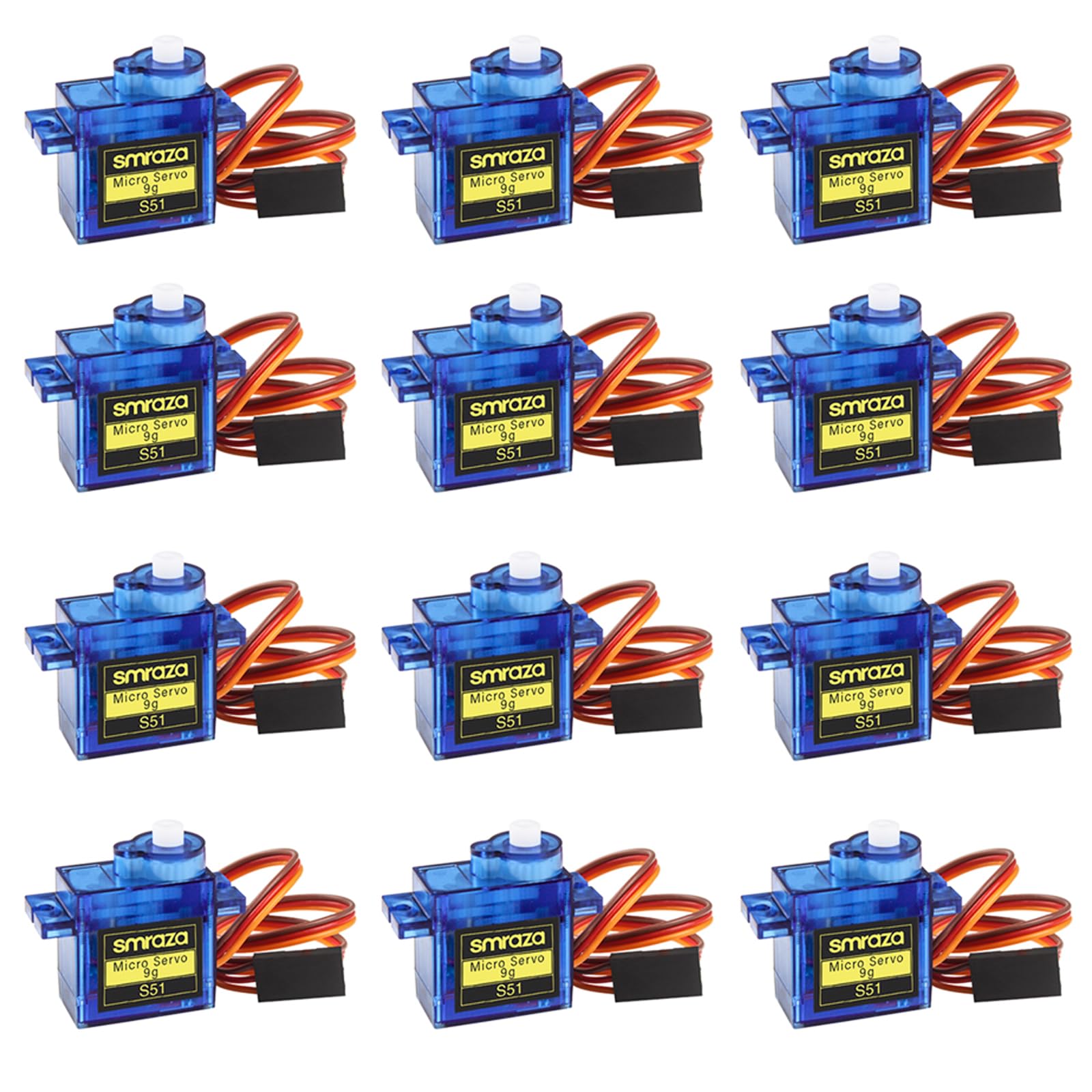Snapklik.com : SG90 9g Micro Servo Motor: 12 Pcs Mini Servos For RC ...