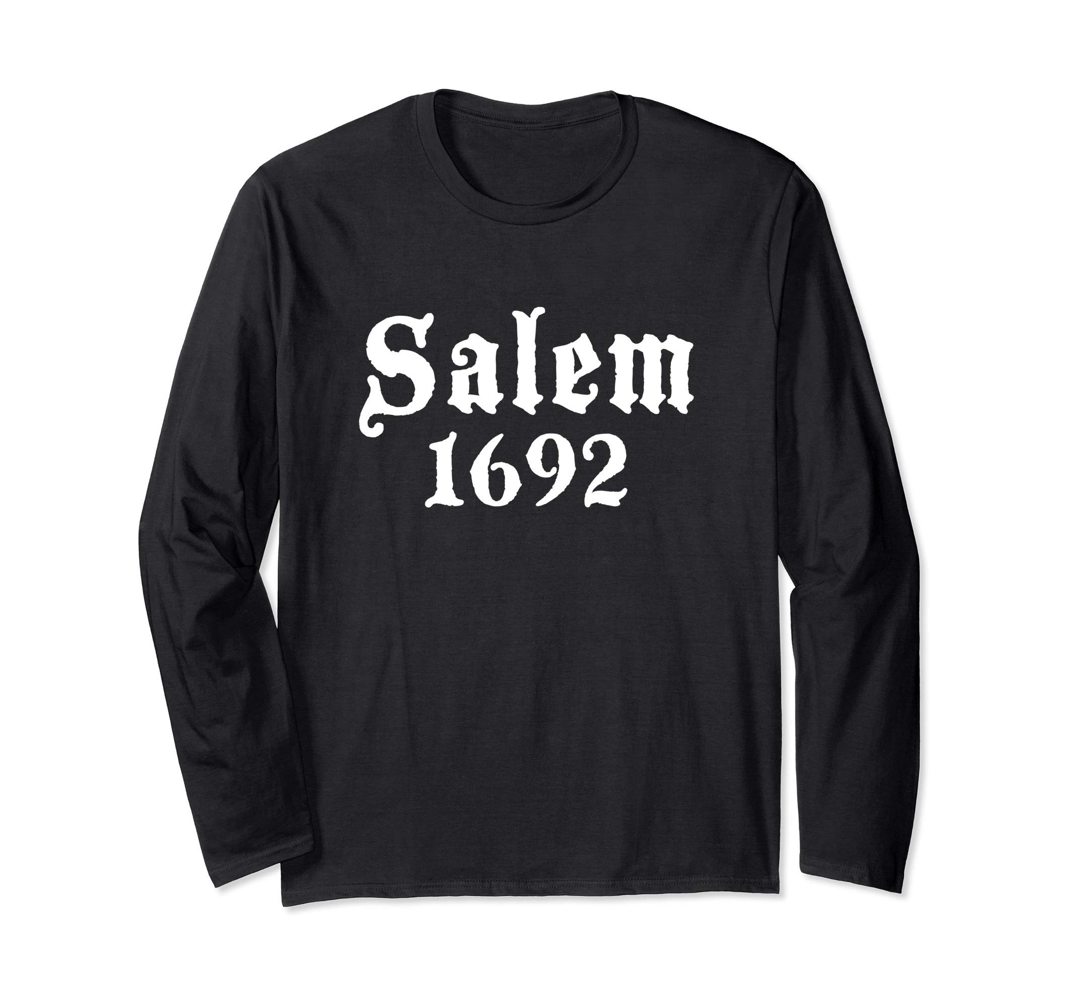 Salem 1692 Witch HalloweenSalem 1692 Witch Witchcraft Wicca Halloween Costume Easy Long Sleeve T-Shirt