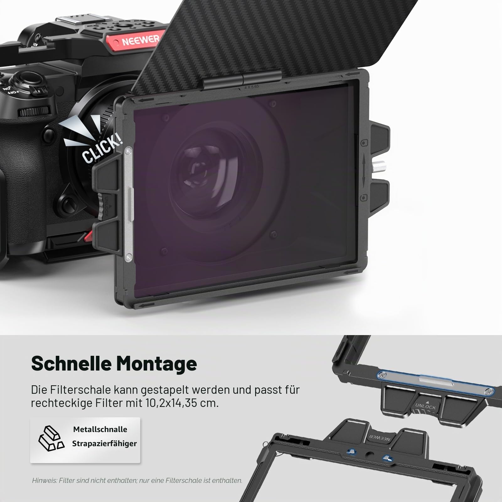 Neewer Mini Matte Box mit einem x5 – Bild 2