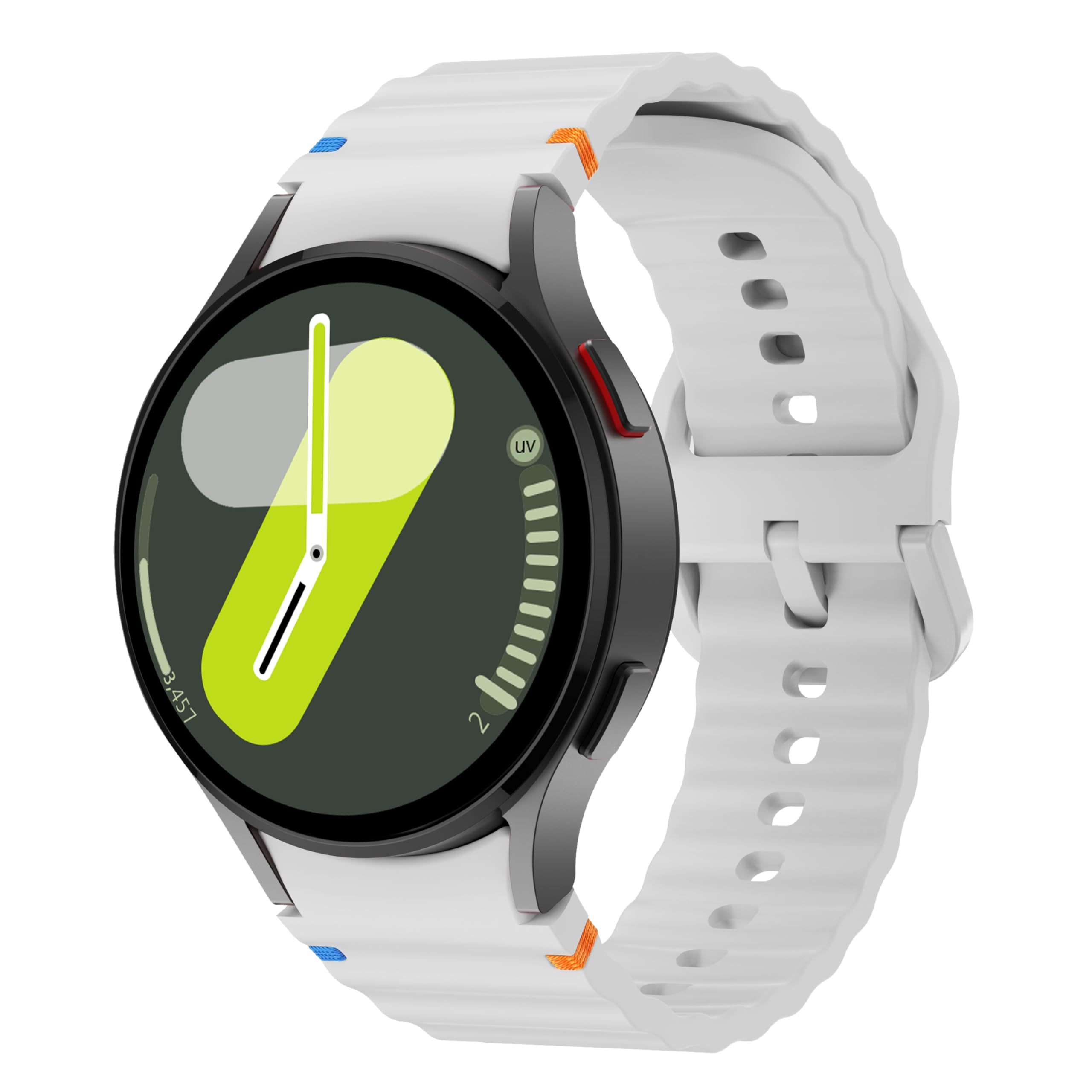 VEMIGON Sport Band Compatible With Samsung Galaxy Watch 7 Band 40mm 44mm (2024), No Gap Soft Silicone Waterproof Strap with Decorative Woven Line for Galaxy Watch 6 5 4 40mm 44mm (Watch Not Included) (B0D9YGK76J) Amazon Price History, Amazon Price Tracker