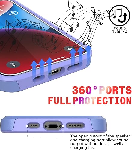 Miniatura 7 de Diverbox Funda para iPhone 14 a prueba de golpes a prueba de caídas protector de pantalla de vidrio templado, funda de protección resistente para