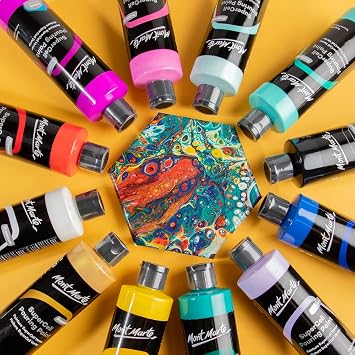 Mont Marte SuperCell Pouring Paint 240ml - Bright Yellow