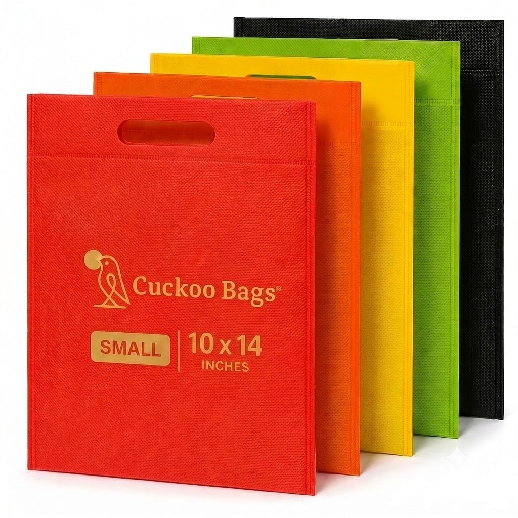 Cuckoo Bags® Small (10x14) D-Cut Cloth Shopping Bag Reusable-image-21