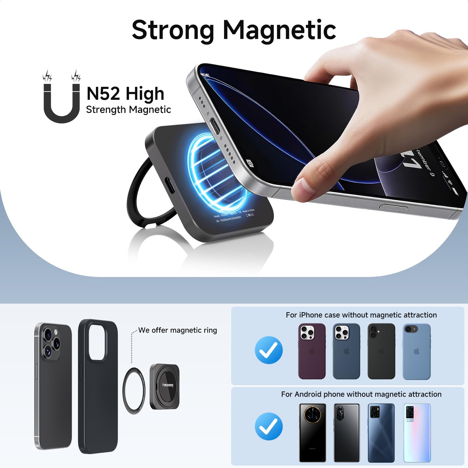 Amazon | 【マグネット式超小型】Fanxiang magsafe外付けSSD 高速