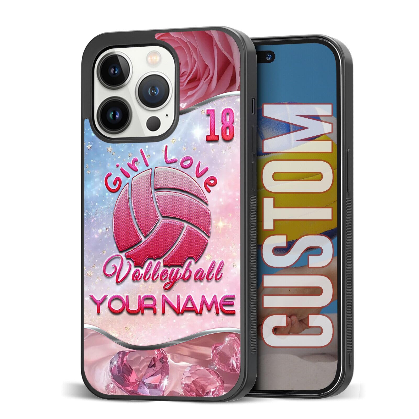 Amazon.com: Custom Volleyball Themed Phone Case for iPhone 8 11 12 13 14 15 16 17 for Samsung S23 S24 S25 S26 Plus Ultra FE Personalized Name and Number Pink Floral Shockproof Amazon.com: Custom Volleyball Themed Phone Case for iPhone 8 11 12 13 14 15 16 17 for Samsung S23 S24 S25 S26 Plus Ultra FE Personalized Name and Number Pink Floral Shockproof