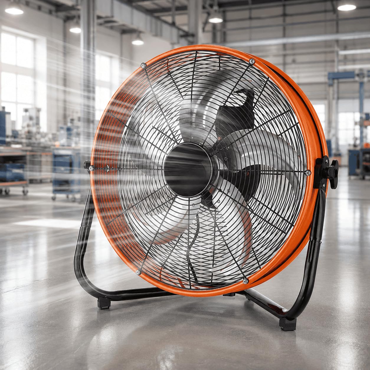 Ventilador Industrial Suelo de Alta Velocidad, circulador de Aire metálico