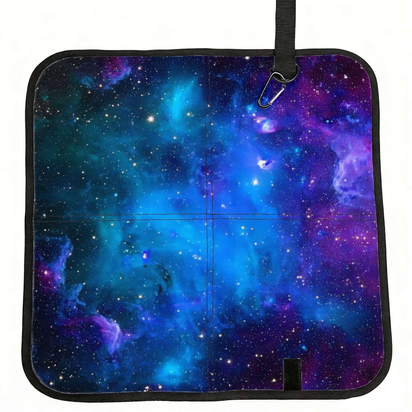 MROWYC Galaxy Printed Foldable Seat Cushion - Portable with Carabiner, for Stadium, Camping, Hiking