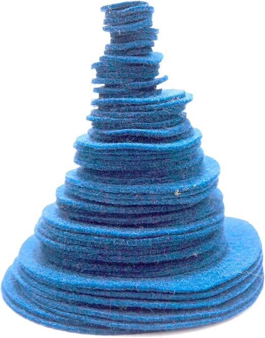 Playfully Ever After Blue Craft Felt Circles (Mixed Size Pack - 56pc)