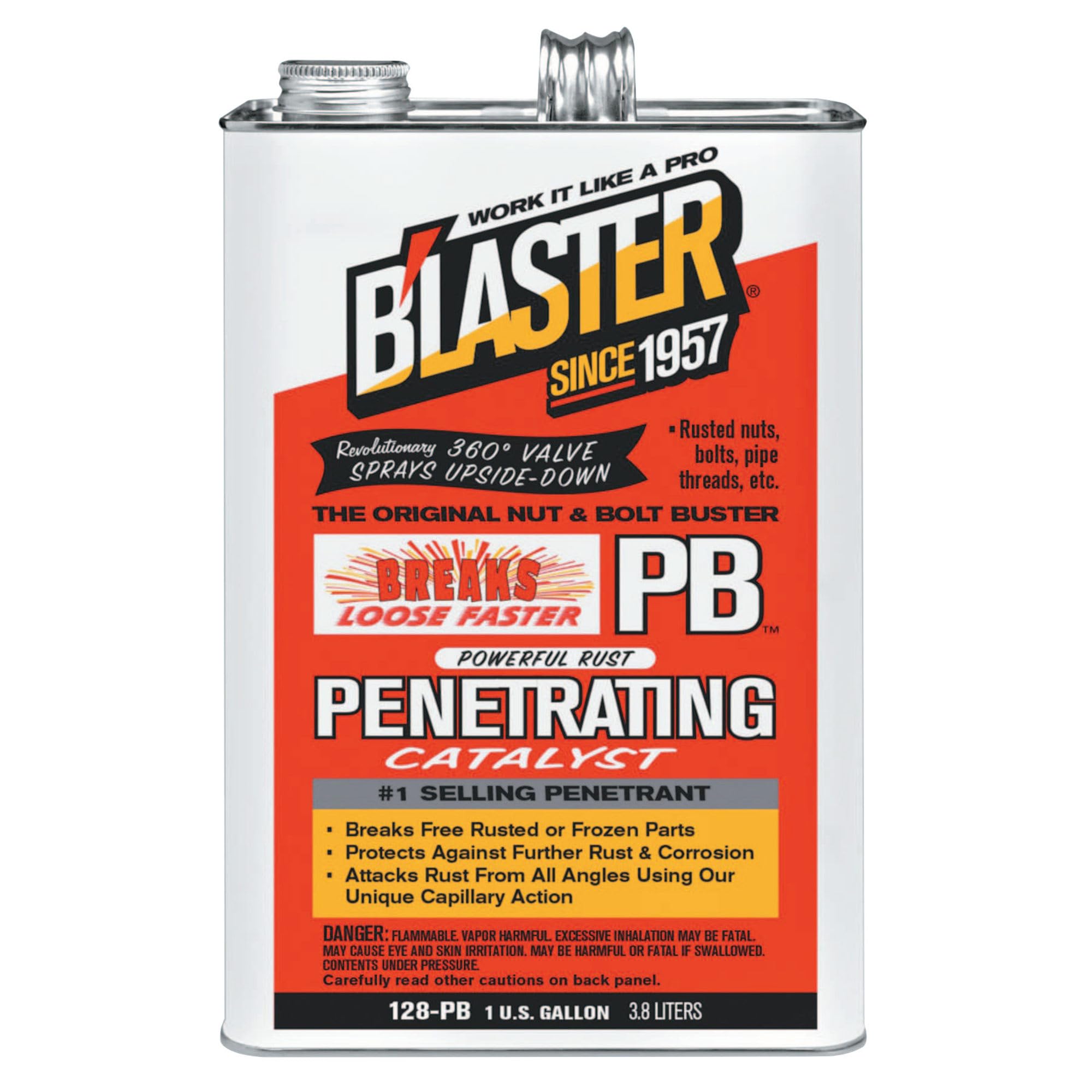 B'laster 128-PB PB Penetrating Catalyst With Sprayer, 1 Gallon - Quantity 4