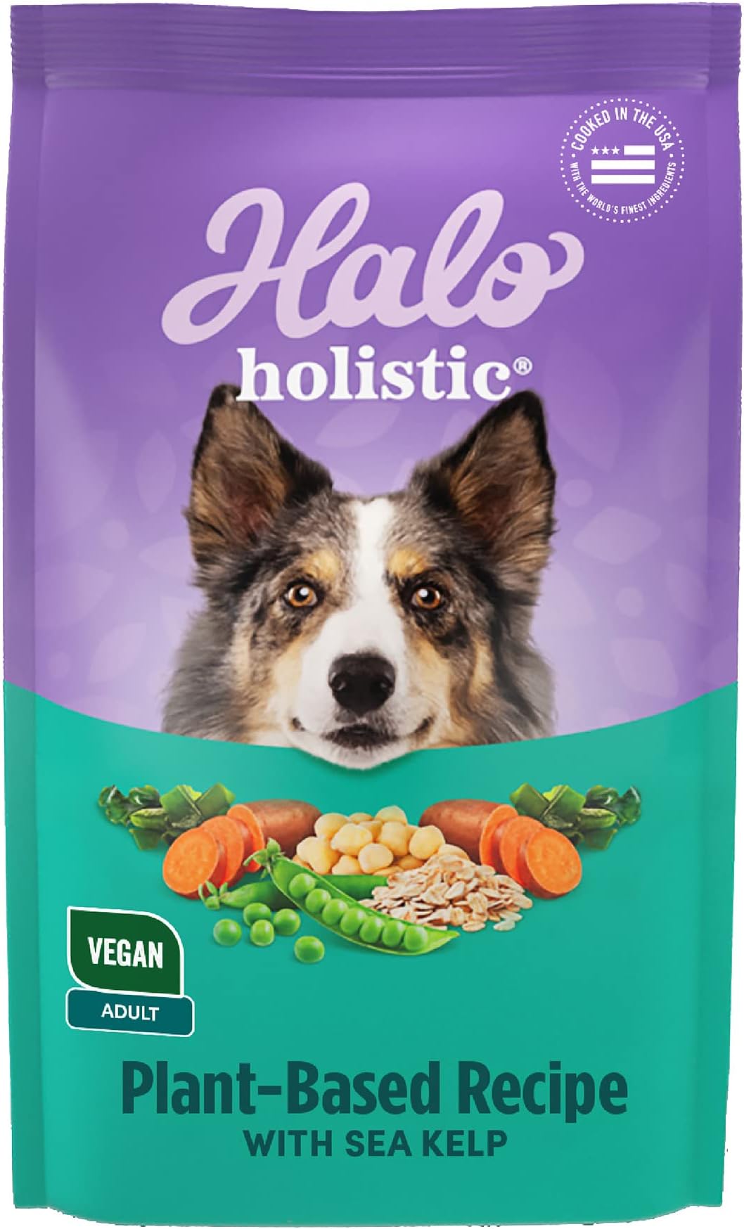 - Holistic Vegan Dog Food, Plant-Based Recipe with Kelp, Dry Dog Food, Complete Digestive Health, Kibble for Adult Dogs, 21 lb Bag