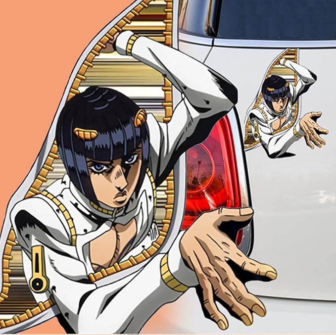 Amazon ジョジョの奇妙な冒険 車用ステッカー ブローノ ブチャラティ スティッキィ フィンガーズ コスプレ ステッカー シール 自動車車シール 汎用 車用 壁紙 ドレスアップ デカール 防水 アニメ 萌えグッズ Diy 改造 痛車 車用デコレーション コスプレ小道具