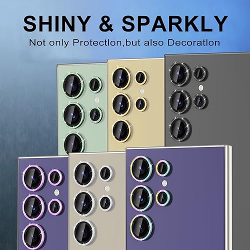 Vista 566 de para Samsung Galaxy Z Flip 7 Protector de Lente de Cámara, Cubierta de Lente de Vidrio Templado con Anillo de Metal Individual, [Fuerte Adhesión] 1