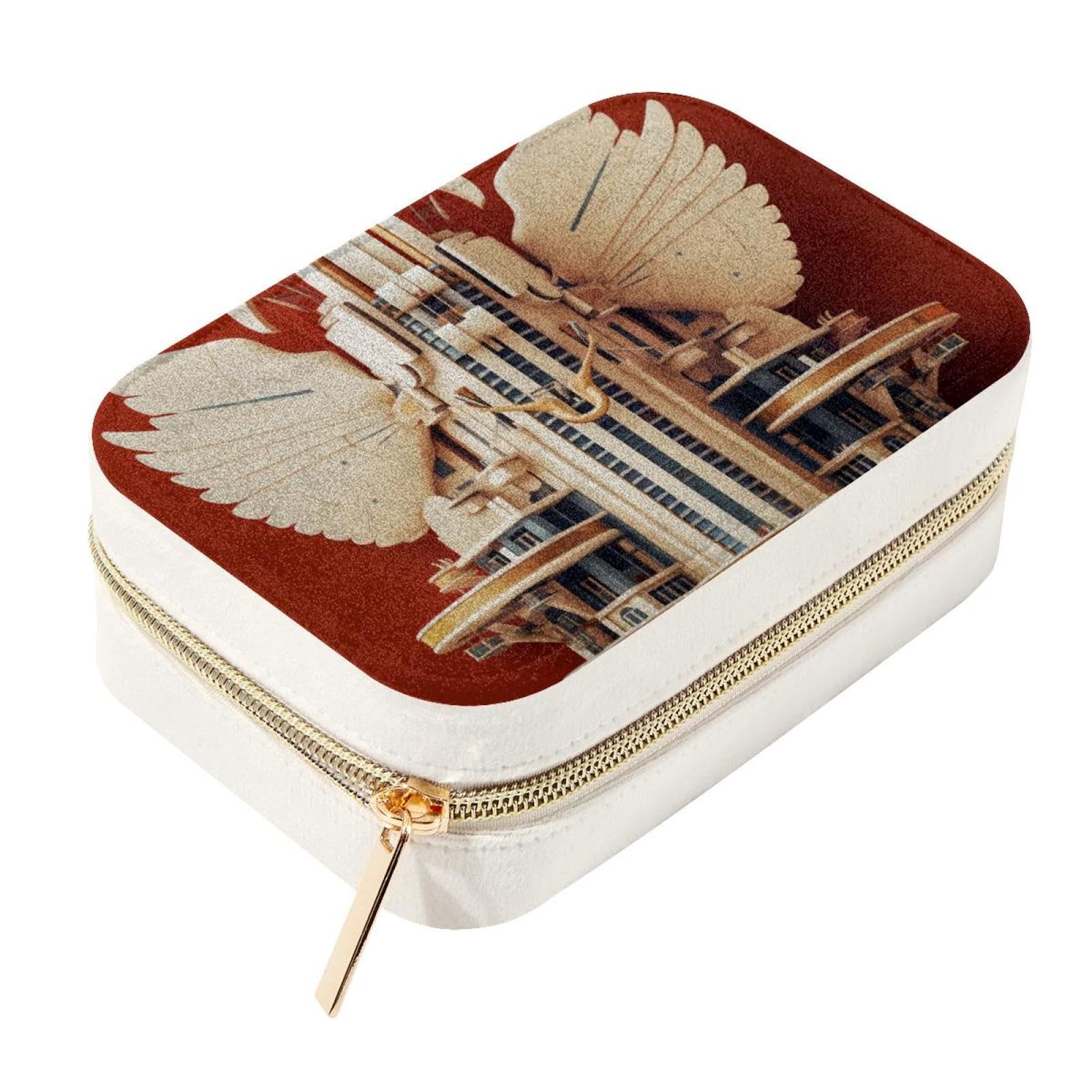 Rangement bijoux velours zip Independence Day Architecture pour voyage