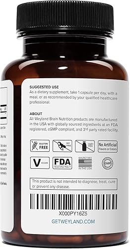 Miniatura 3 de Oroato de litio 000017 oz de litio elemental por cápsula vegetariana de Weyland