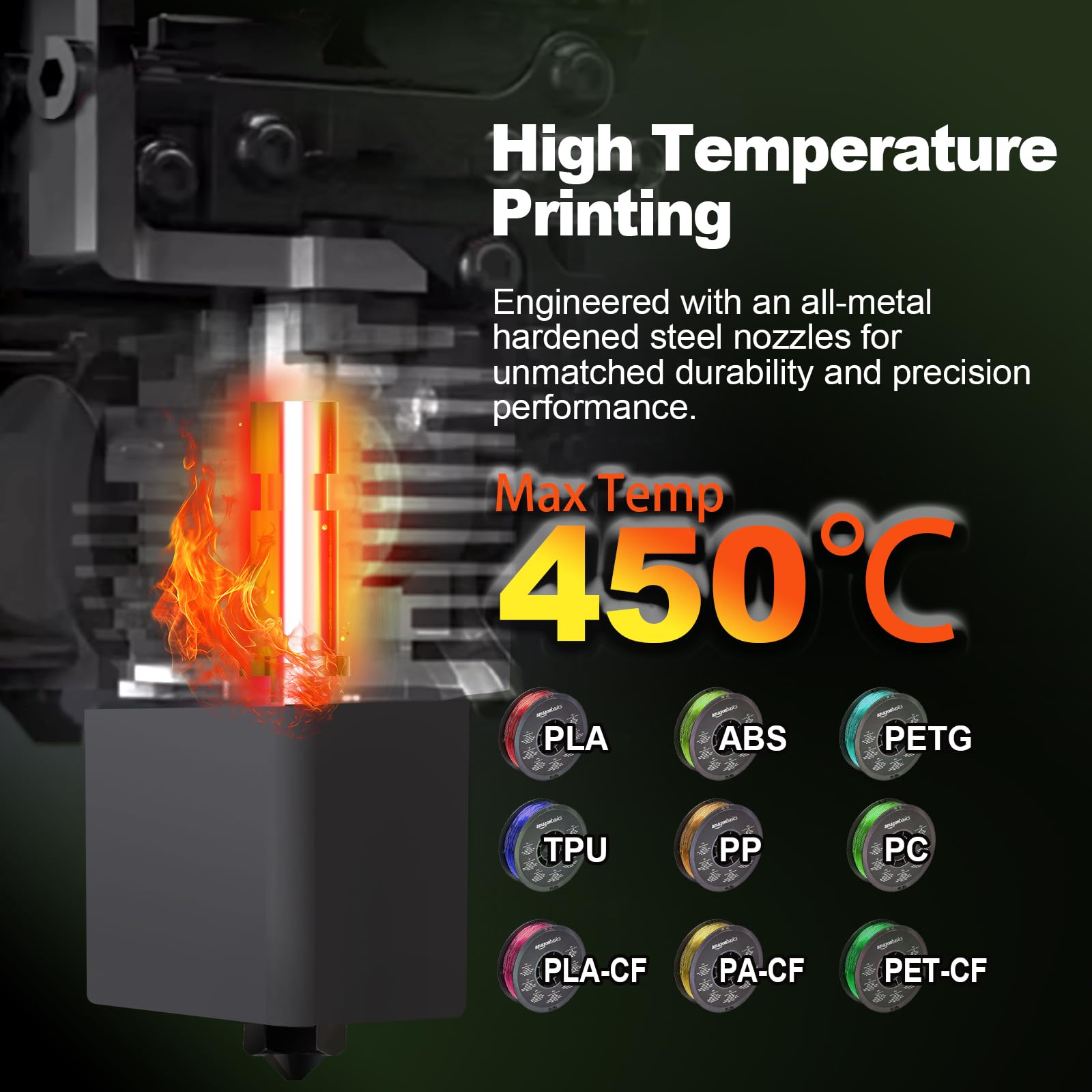 IdeaFormer Kobra S1 Hotend, zestaw wylotowy z ekstruderem z 2 szt. wytrzymałych dysz stalowych 0,4 mm, twarde dysze wylotowe dla Anycubic Kobra S1/Kobra S1 Combo