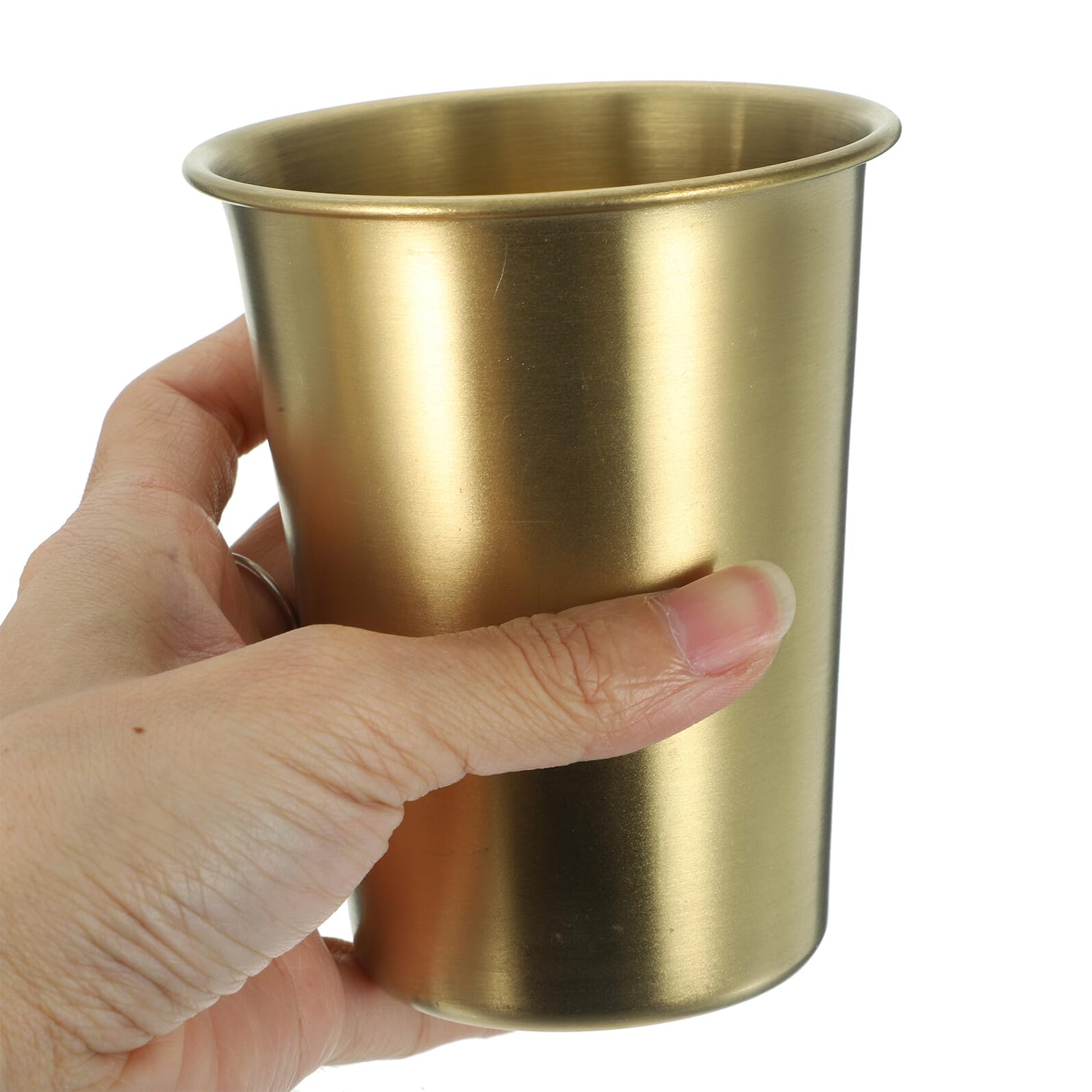 PLAFOPE Edelstahlbecher 350ml, Gold, für Wasser und Kaffee