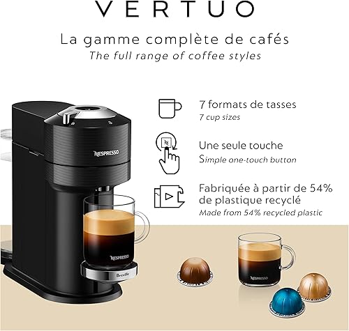 Miniatura 5 de Nespresso by Breville Vertuo Next Máquina clásica de café negro y espresso