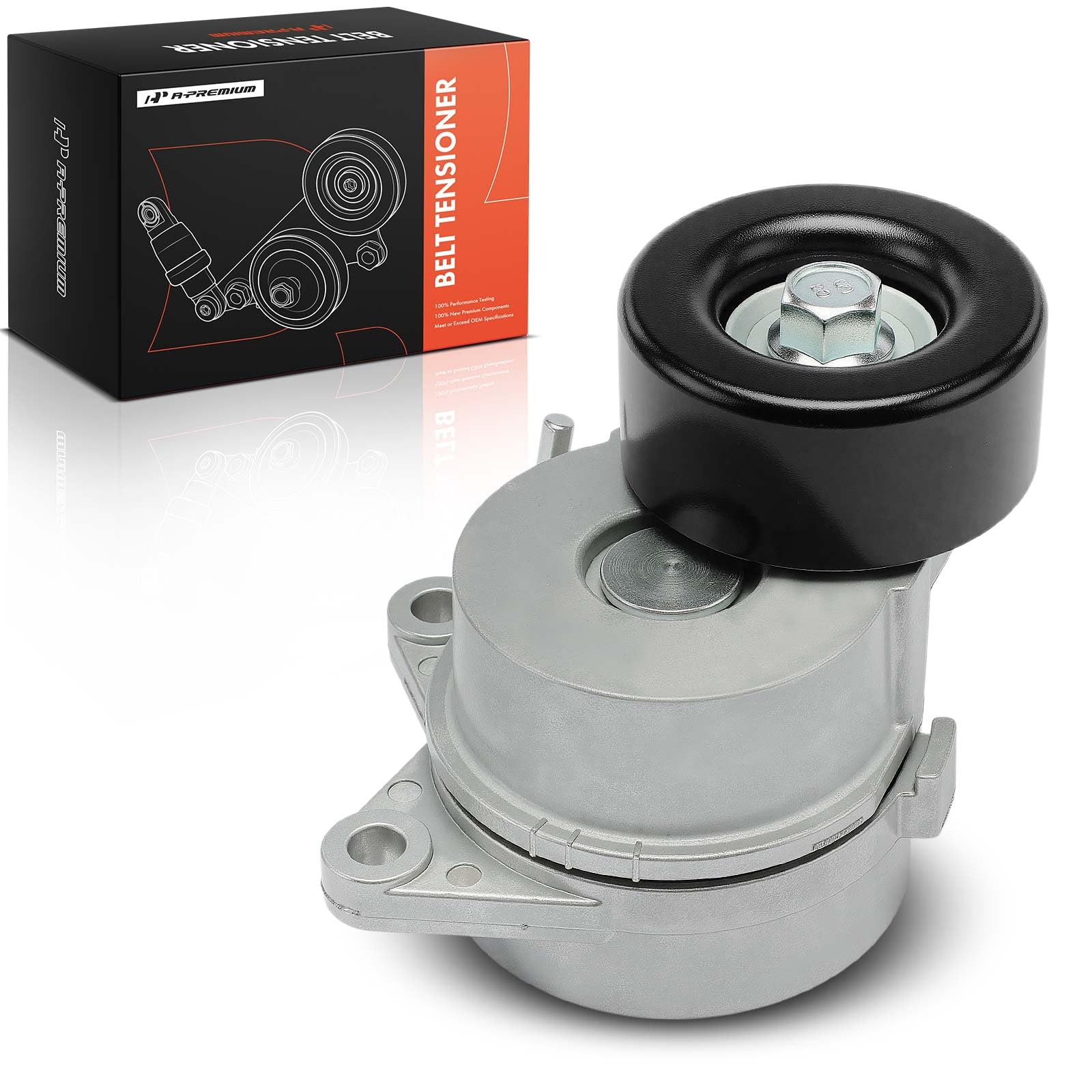 A-Premium Belt Tensioner Assembly with Pulley Compatible with Nissan TITAN/Armada 2017-2022, TITAN XD 2016-2022, NV2500/NV3500 2012-2021, 5.6L &