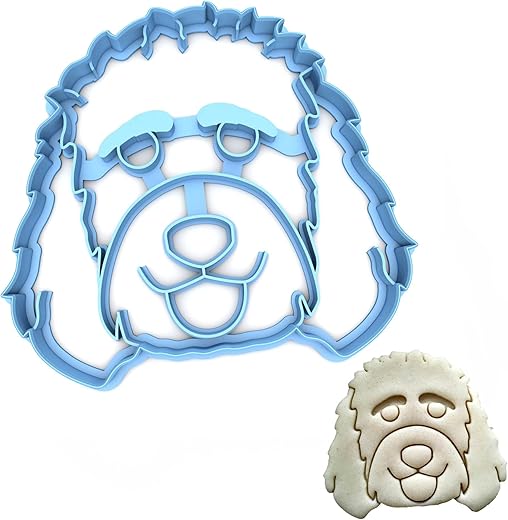 Sweet Prints Inc Golden Doodle Dog Cookie Cutter - Dishwasher Safe (3")