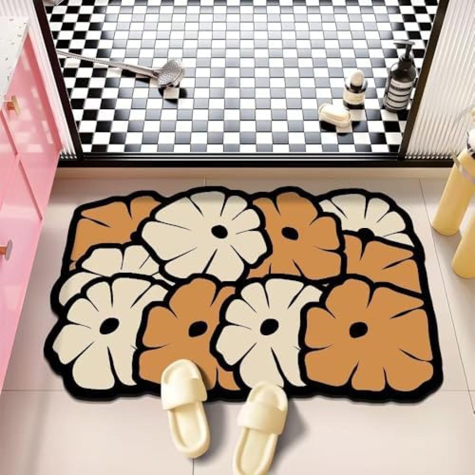 Diatomite stone tapis de bain super absorbant 40x60cm noir
