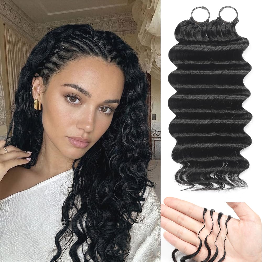 Human Crochet Hair Ocean Wave Bundles Feather Miracle Style Knots Pre-separated Invisible Hair