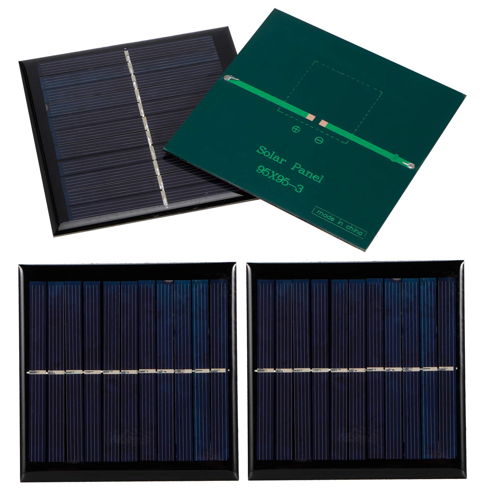 Module de cellules solaires haute efficacité Lot de 4 mini panneaux 1W pour lampe de jardin