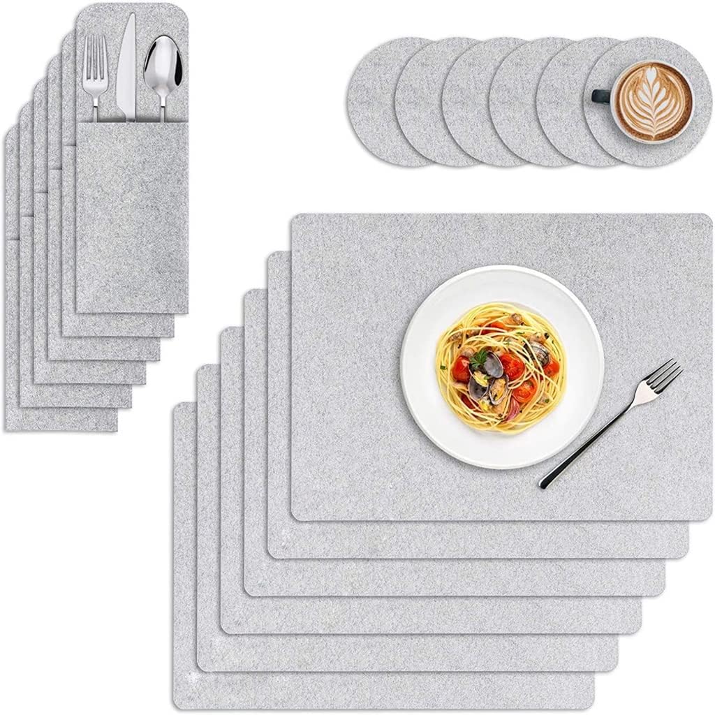 Cutlery Sets Coasters Table Mats Soft Bowl Dining Decoration Set