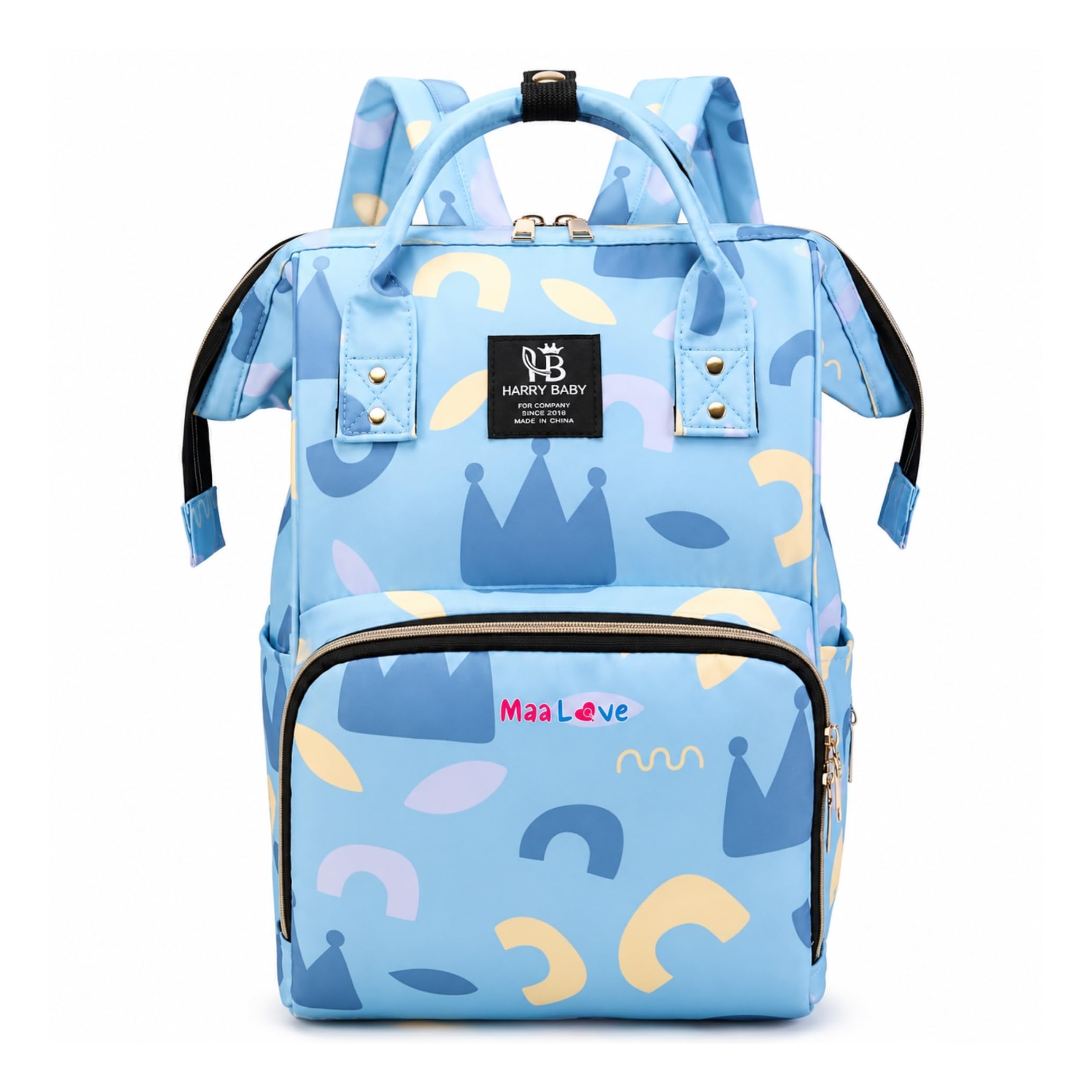MaaLove Multifunctional Diaper Bag | for Mothers for Travel | Travelling Bag, Backpack Maternity Bags for Mother and Baby (Sky Blue)-image-9
