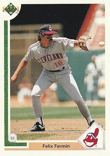 Baseball MLB 1991 Upper Deck 104 Felix Fermin VG Indians