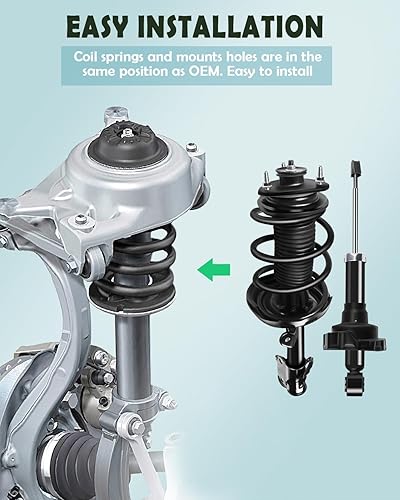 Miniatura 2 de SCITOO Front Complete Struts Spring Assembly Rear Shocks Struts Fits 2006-2014 for Honda Ridgeline Quick Struts 1331634 341402 - Set of 4