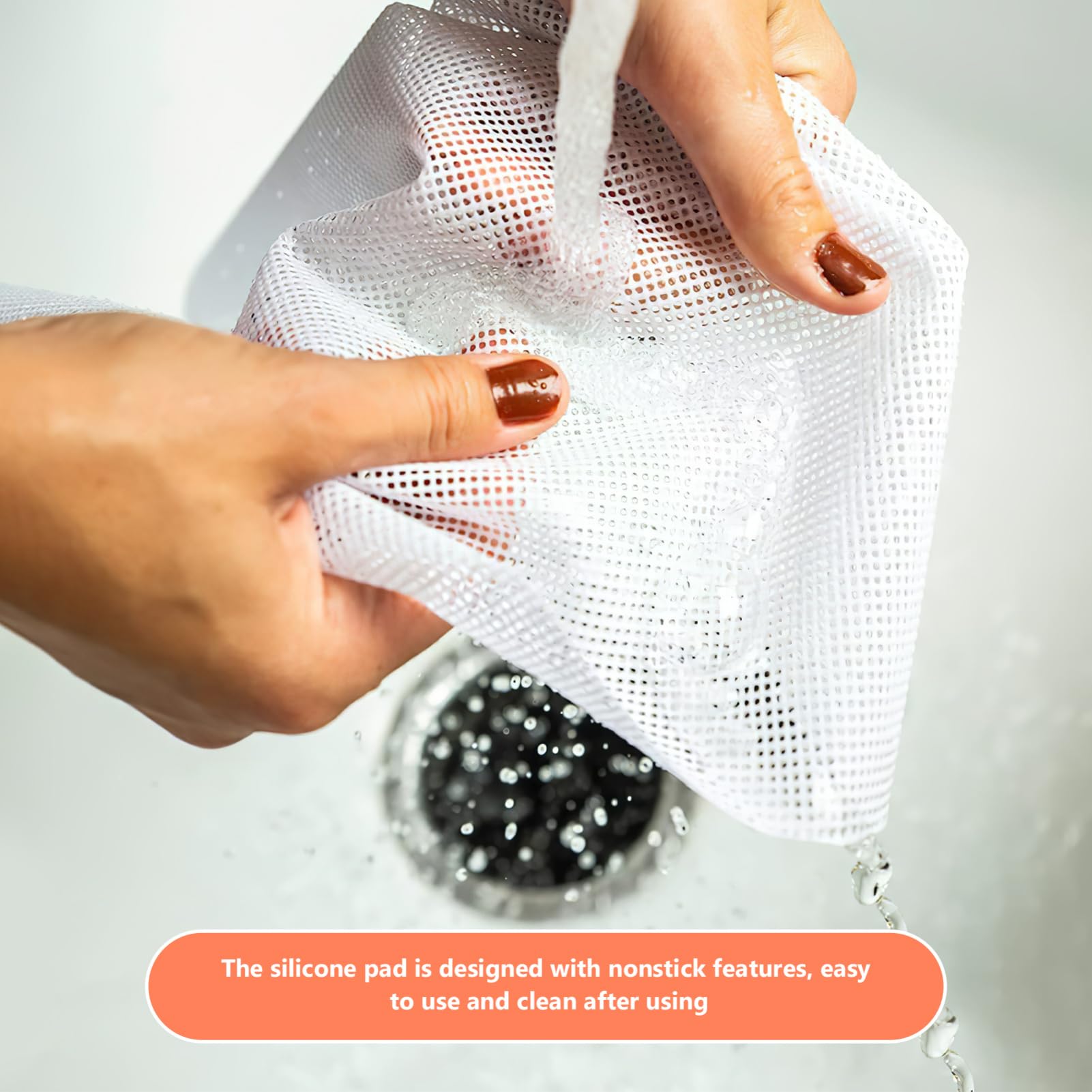 SOLUSTRE Reusable Food Dehydrator Sheets Silicone Mats for Fruit Beef Vegetable Large Size Easy to Clean and Maintain