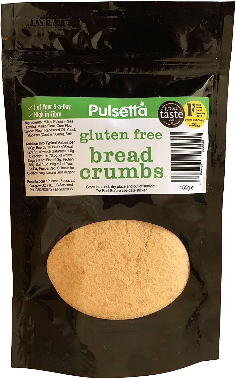 Pulsetta Gluten Free Breadcrumbs 150g