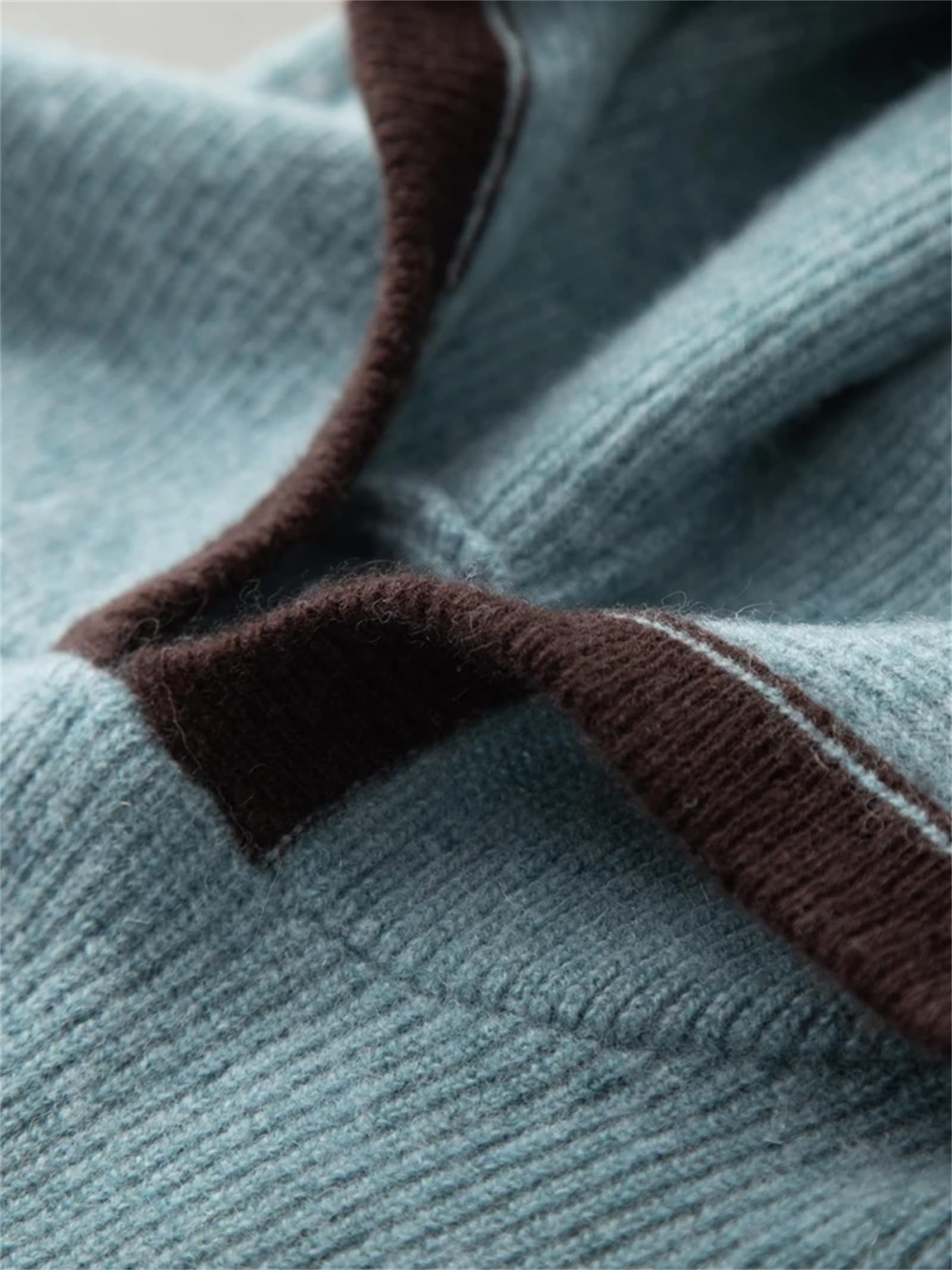 Yeuyyben Maglione con cappuccio da uomo in cashmere invernale a maniche lunghe casual pullover in cashmere maglieria coreana con cappuccio Top
