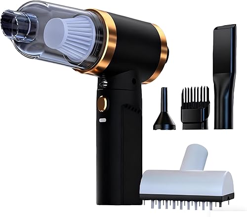 Aspiradora portátil inalámbrica para automóvil, aspiradora de mano inalámbrica con batería recargable de 70 minutos, batería de 45000 mAh, material