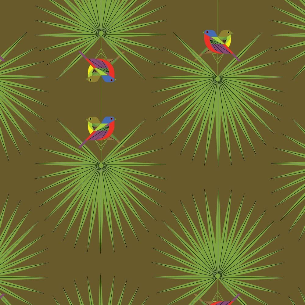 Birch Organic Fabric Best of Charley Harper Vol 2 - CH 301 Flamboyant Feathers