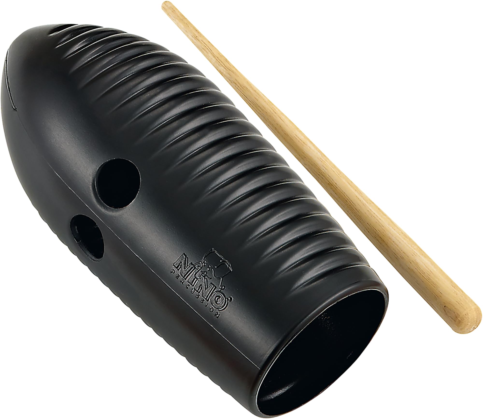 Mini Guiro Instrument - Musical Instrument for Children from 3 Years - Plastic, Black (NINO581BK)