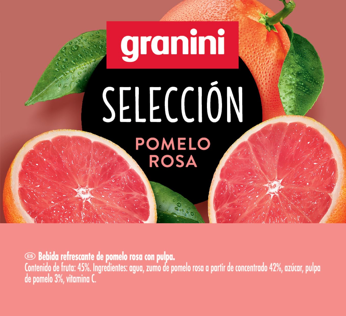 Granini Bebida de Pomelo Rosa Pack 6 x 1L
