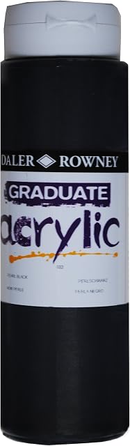 Daler-Rowney 123500032 GRADUATE ACRYLIC 500ML PEARL BLACK