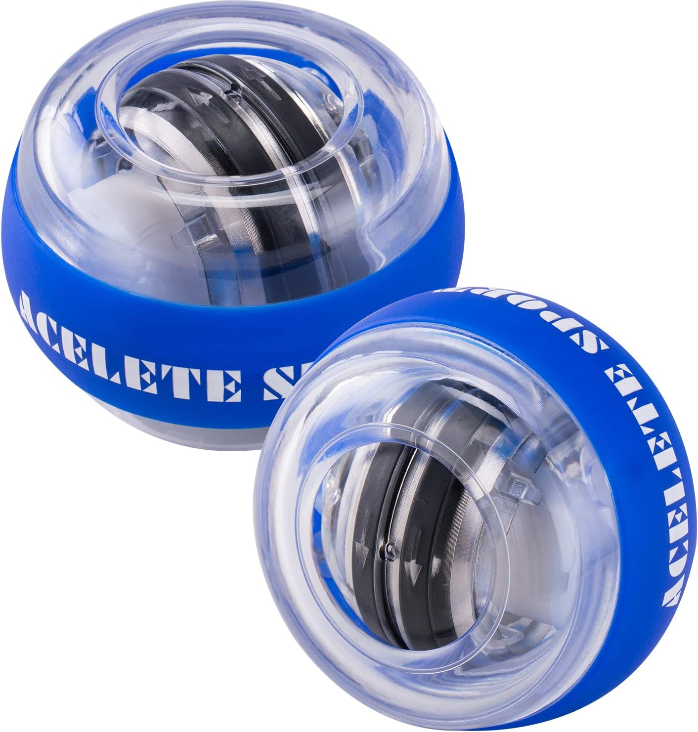 ACELETE Auto-Start 2.0 Power Ball Wrist Trainer Ball Forearm Exerciser Wrist Strengthener Workout Toy Spinner Gyro Ball with LED Lights : Sports & Outdoors
