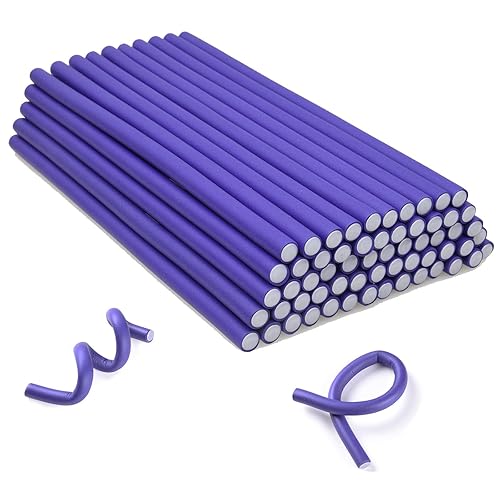 Miniatura 12 de 30 varillas rizadoras de espuma flexible de 9.45 pulgadas, rodillos de pelo sin calor para mujeres, niñas, cabello largo y corto, para dormir (0.71