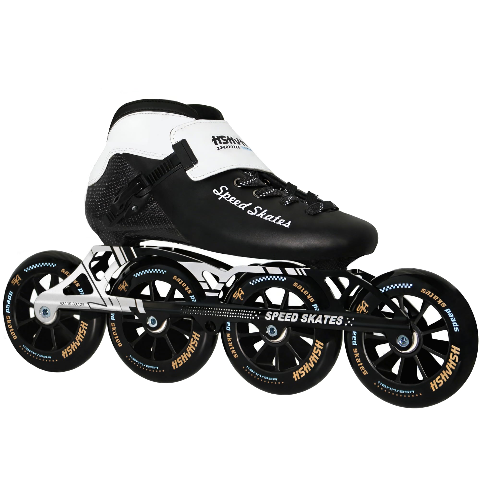 Inline Speed Skates for Women Men, Professional Carbon Fibre Roller Skates Blades for Female Male, High Performance Fitness Inline Skates
