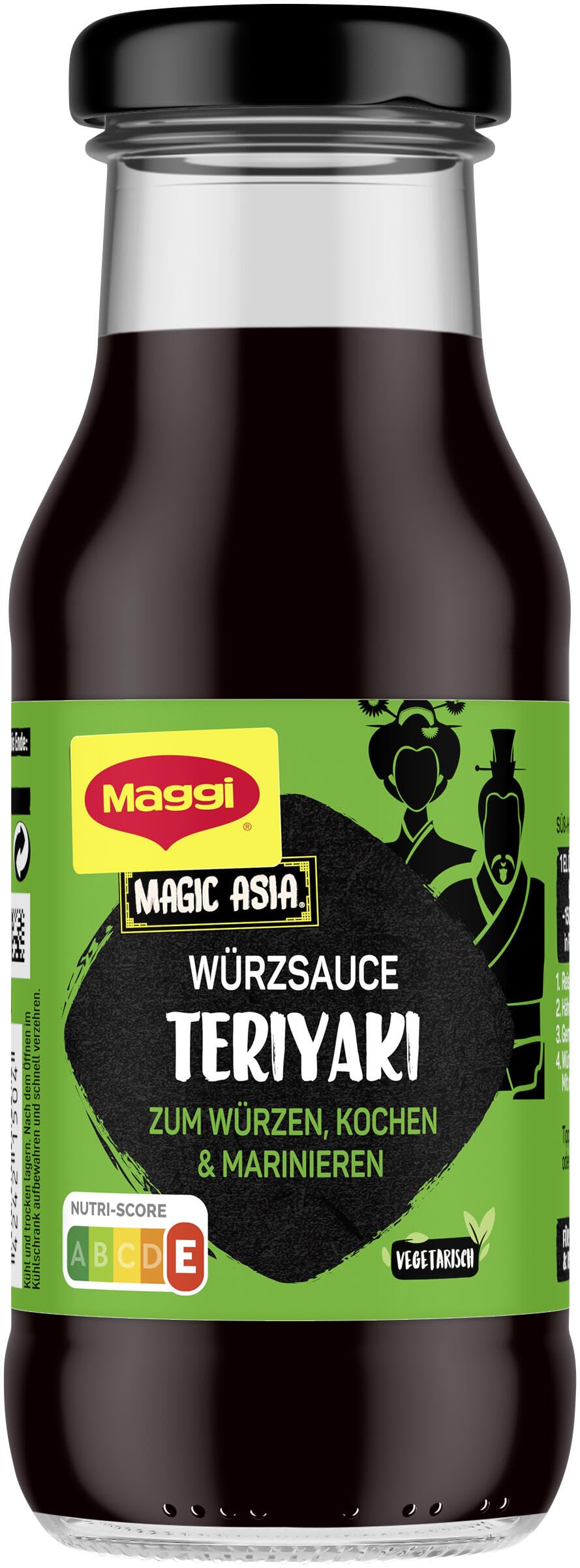 MAGGI Magic Asia Spice Teriyaki, asiatisk teriyakisauce tyk væske med sojasovs og ingefær, pakke med 8 (8 x 183 ml) Købmand