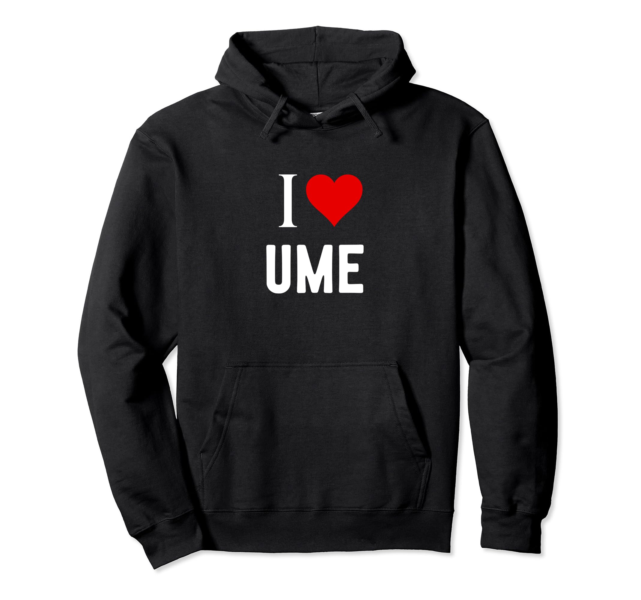 I Love Ume Pullover Hoodie