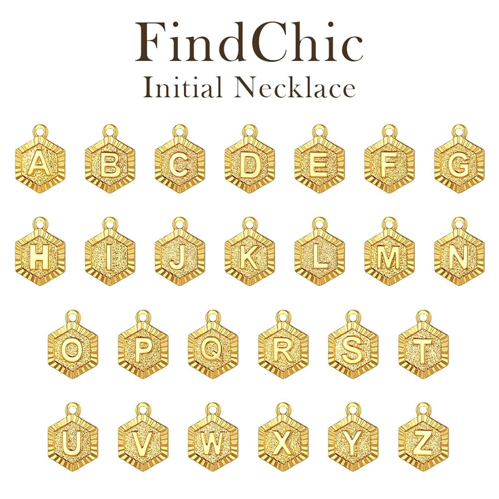 Amazon | FindChic イニシャルネックレスQ レディース