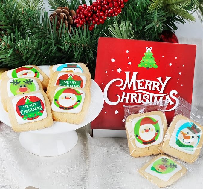 Caja de regalo de galletas navideñas 4 paquetes miniatura 2