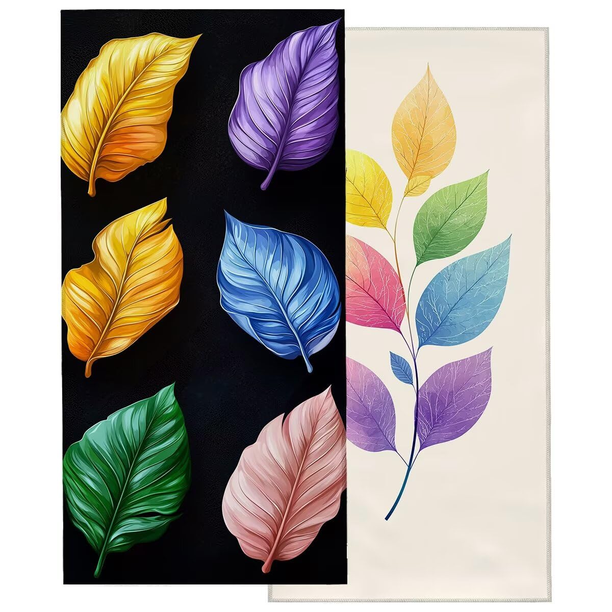 Ręcznik plażowy z mikrofibry, duży ręcznik plażowy 100 x 220 cm, 2 sztuki, damski ręcznik gimnastyczny szybkoschnący, odporny na piasek ręcznik z mikrofibry, lekkie ręczniki gimnastyczne na prezent