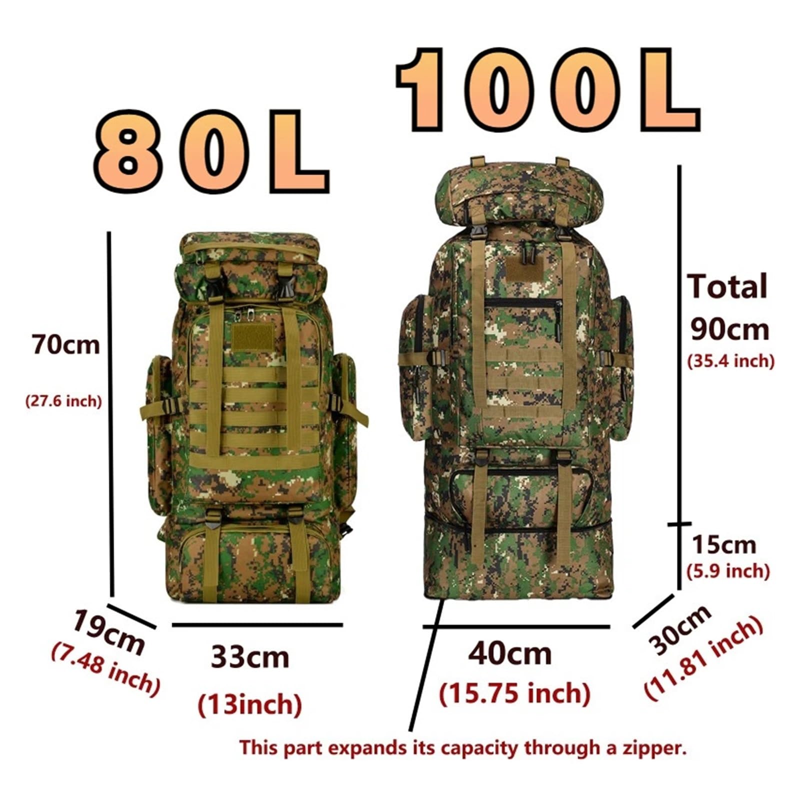 80L/100L Mountaineering Bag Climb Bag